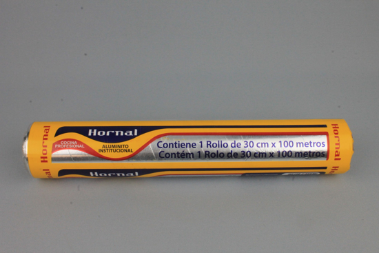Imagen de Papel Aluminio HORNAL 30cm. x 100 mts.