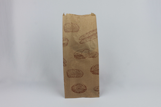 Imagen de Bolsa Kraft Marrón 10x27 Con Impresión (250)
