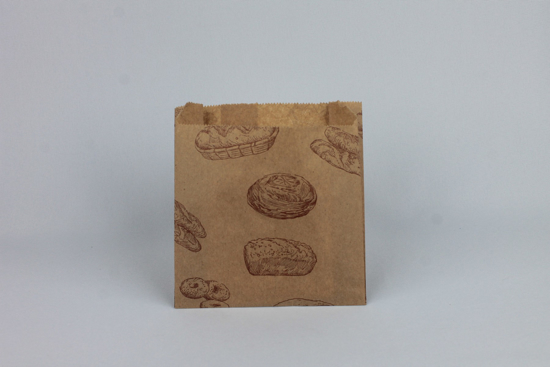 Imagen de Bolsa Kraft Marrón 12x15 Con Impresión (250)