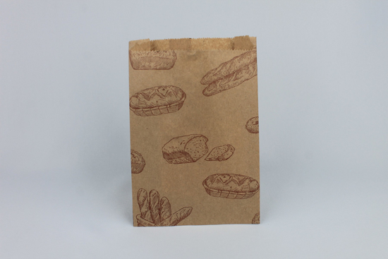 Imagen de Bolsa Kraft Marrón 12x20 Con Impresión (250)