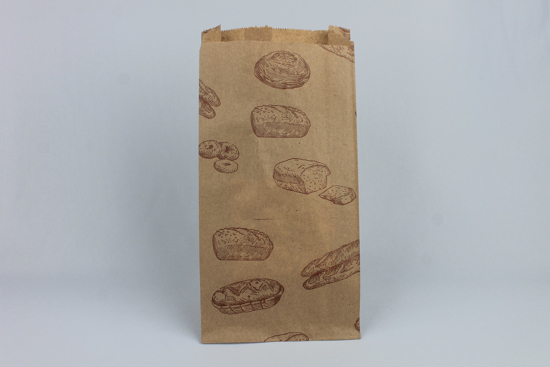 Imagen de Bolsa Kraft Marrón 12x27 Con Impresión (250)