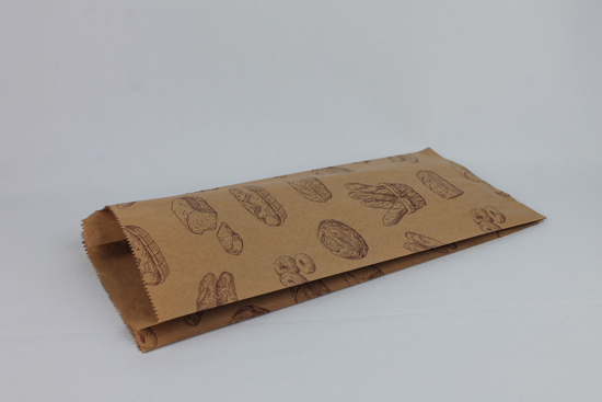 Imagen de Bolsa Kraft Marrón 16x34 Con Impresión (250)