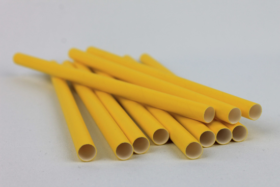 Imagen de Pajitas de Papel 10mm-Amarillo (Pqx20)