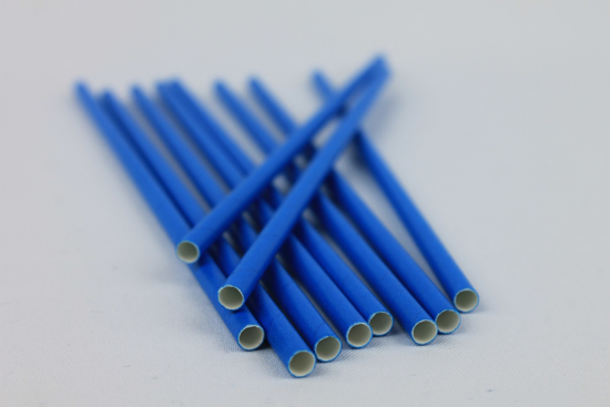 Imagen de Pajitas de Papel 6mm-Azul (Pqx20)