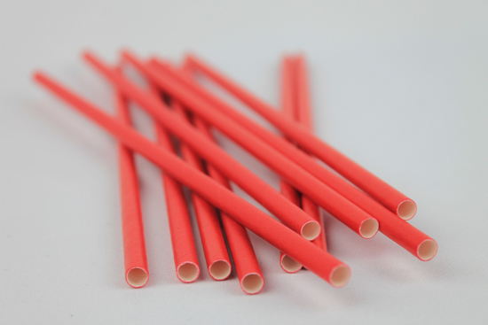 Imagen de Pajitas de Papel 6mm-Rojo (Pqx20)