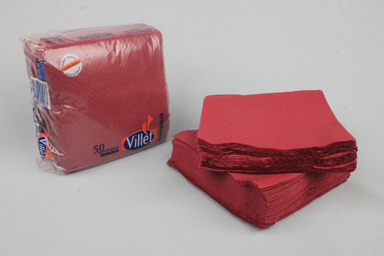 Imagen de SERV.COLOR 23x23 - BORDO - (75Pqx50)