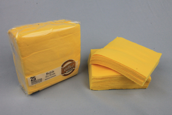 Imagen de Servilleta Amarillo Limon PAP 23x23x25 Villet  (20)