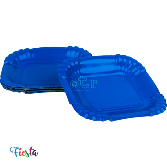 Imagen de BAND. COT. "FIESTA" Mini  (Pqx10) - Celeste