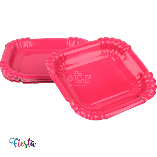 Imagen de BAND. COT. "FIESTA" Mini  (Pqx10) - Fucsia
